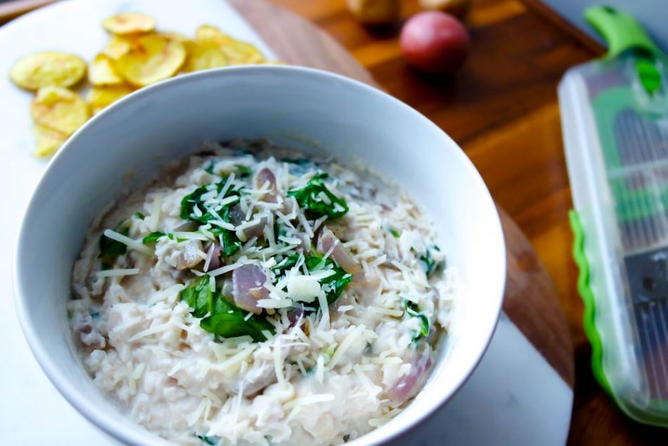 Warm White Bean Spinach Dip