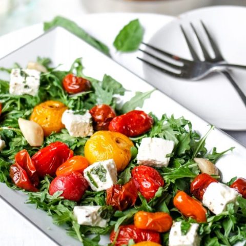 Roasted Tomato & Herbed Feta Salad