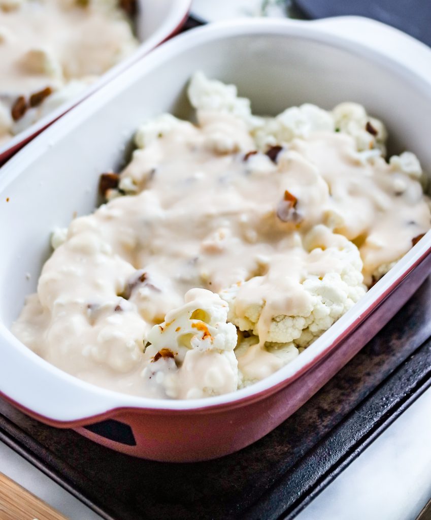 Low Carb Scalloped Cauliflower
