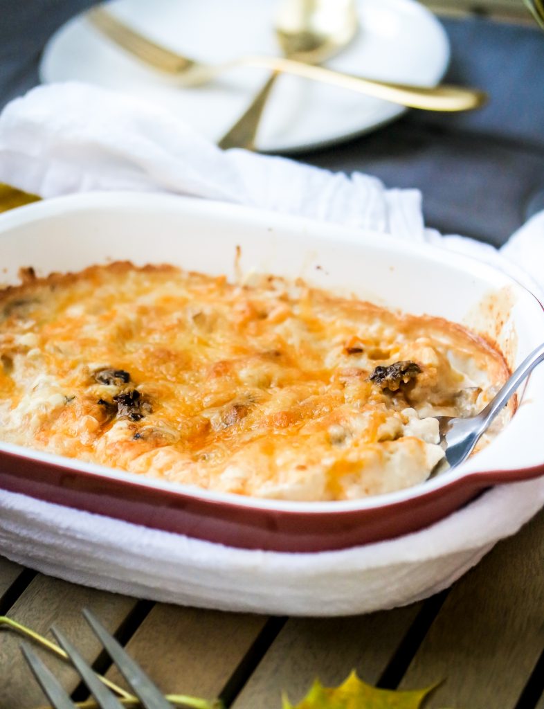 Low Carb Scalloped Cauliflower