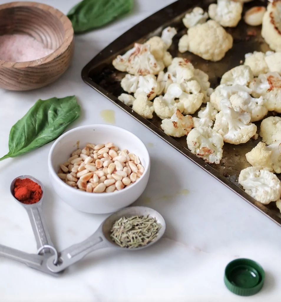 Roasted Cauliflower Garlic Soup w Fresh Thyme-0545