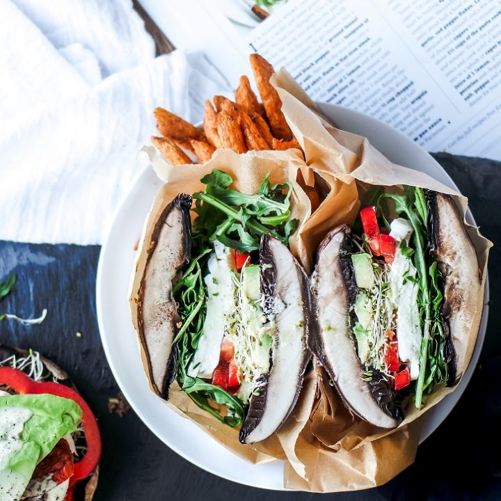  Portabella Mushroom Cap Burger Buns