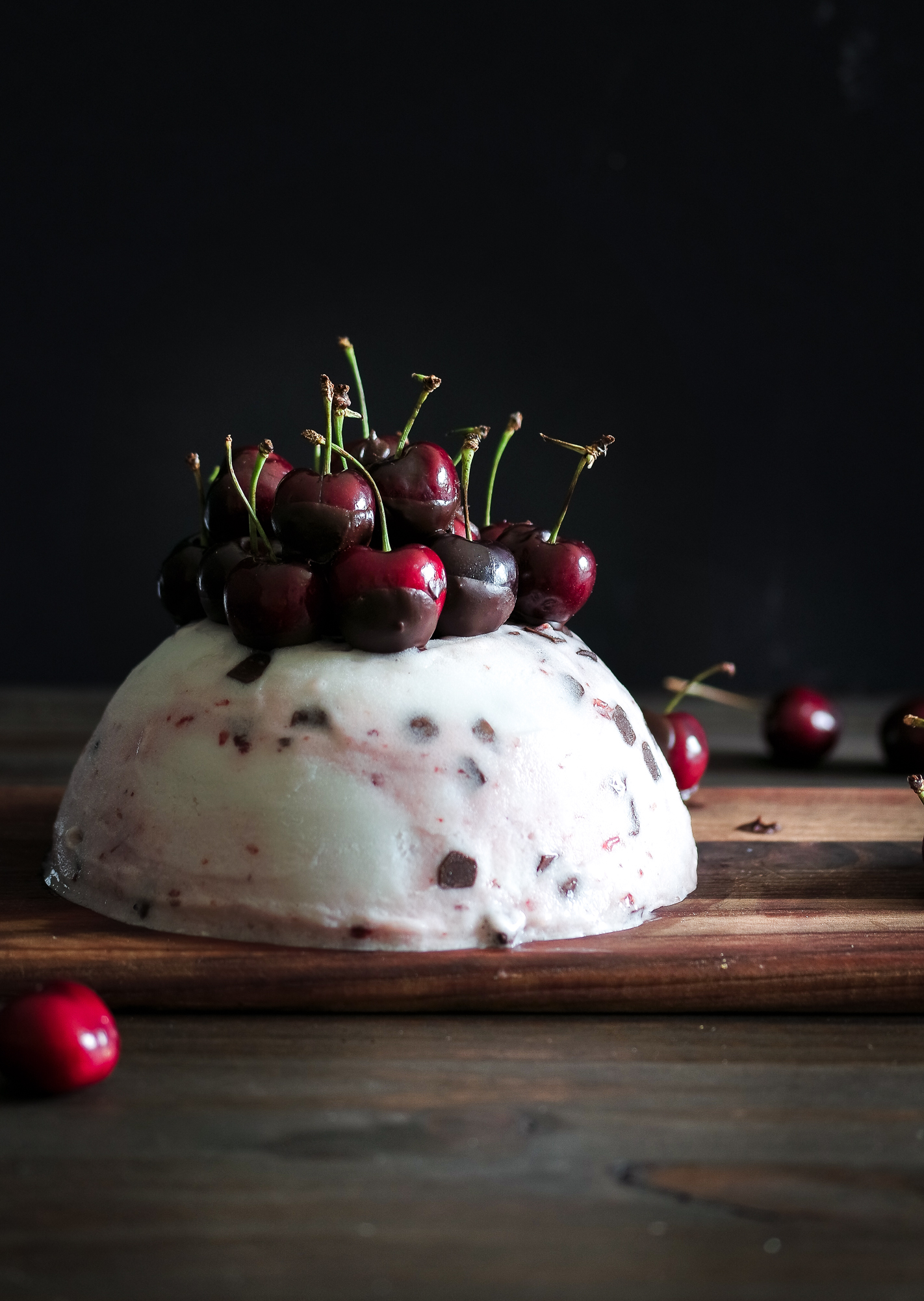 Dark Chocolate Cherry Ice Cream Cake Bomb Because Square Cakes Are Boring Inspector