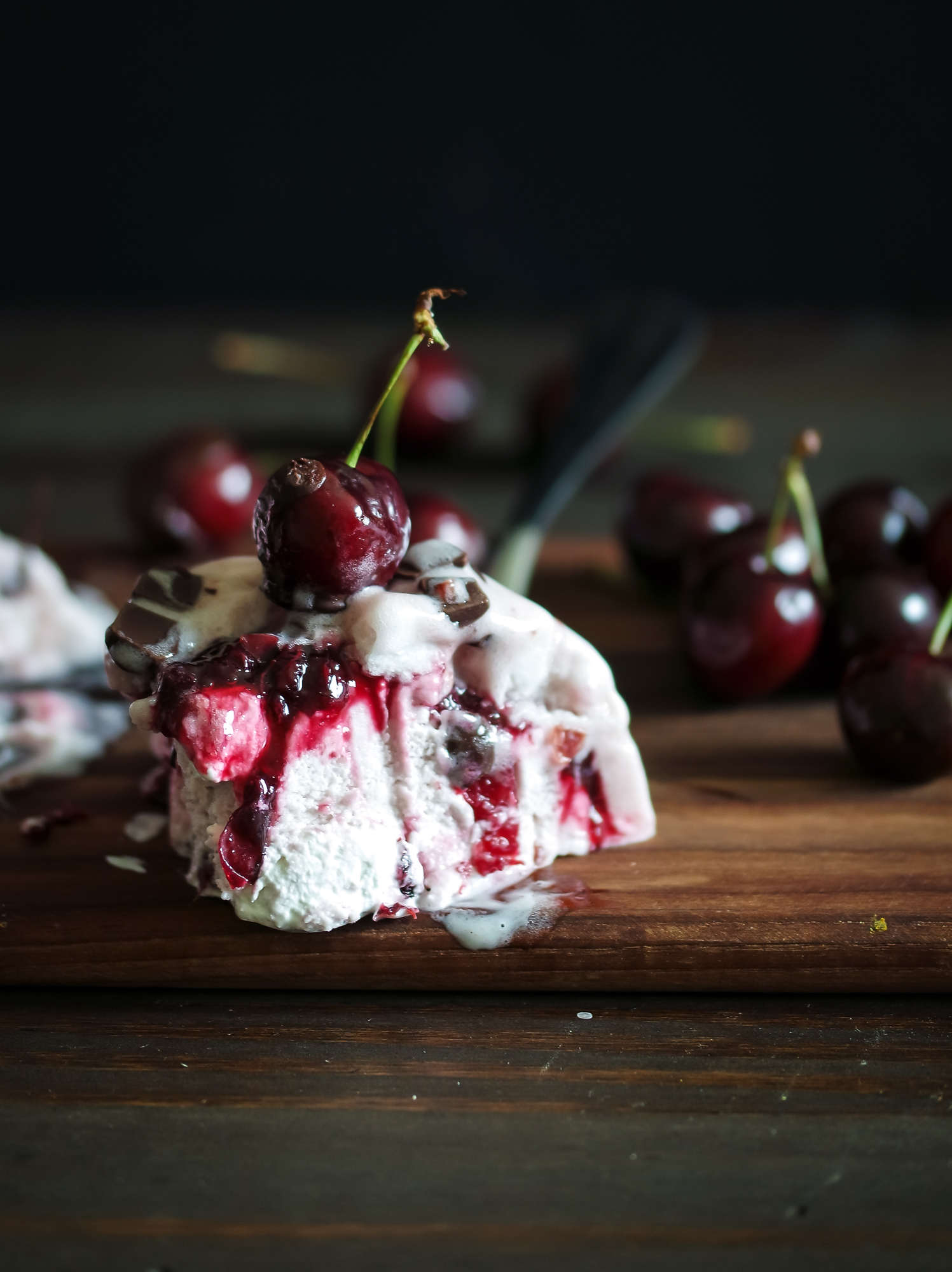 Cherry Chocolate Ice Cream Cake -4036