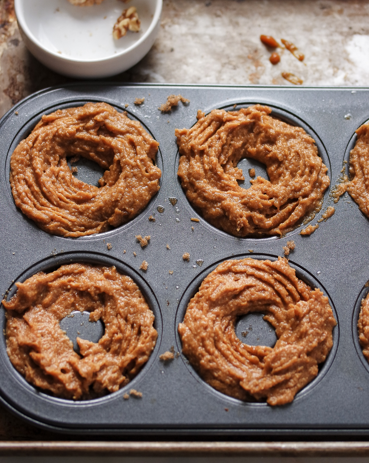 Pumpkin Walnut Crumble Donut