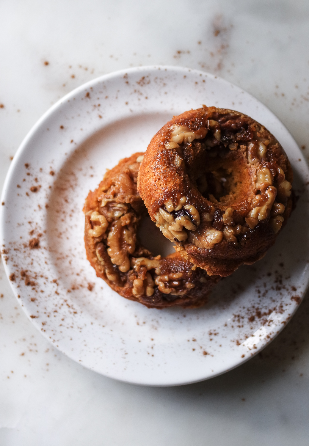 Pumpkin Walnut Crumble Donut