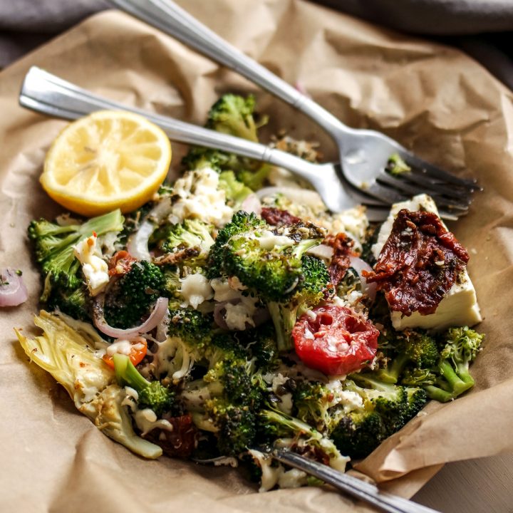 Smothered Greek Broccoli with Roasted Lemon