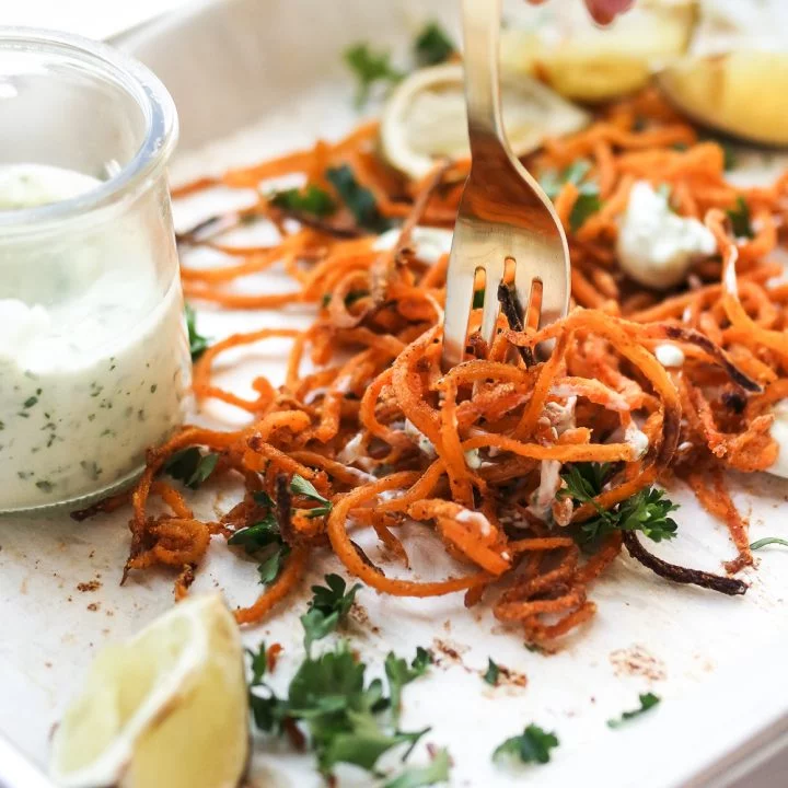 Chipotle Lime Baked Squash Fries