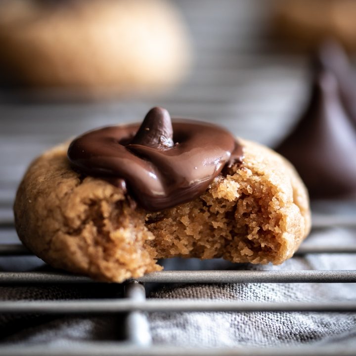 Flourless Peanut Butter Blossoms with Homemade Kisses! {Low Carb, GF}