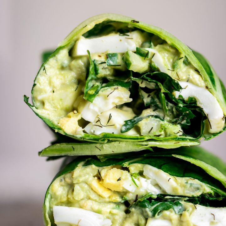 Green Goddess 🥑 Avocado Egg Salad Wrap