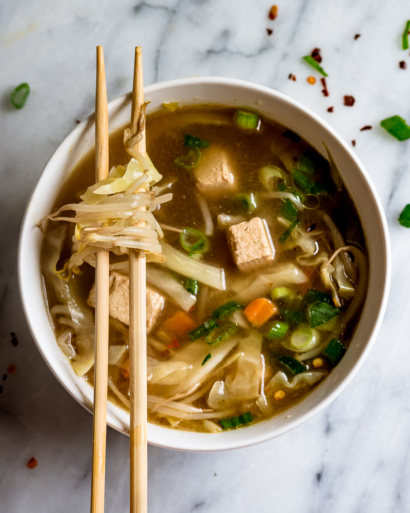 Vegetarian Egg Roll Soup 🍜 {Low Carb & Vegan!} Inspector