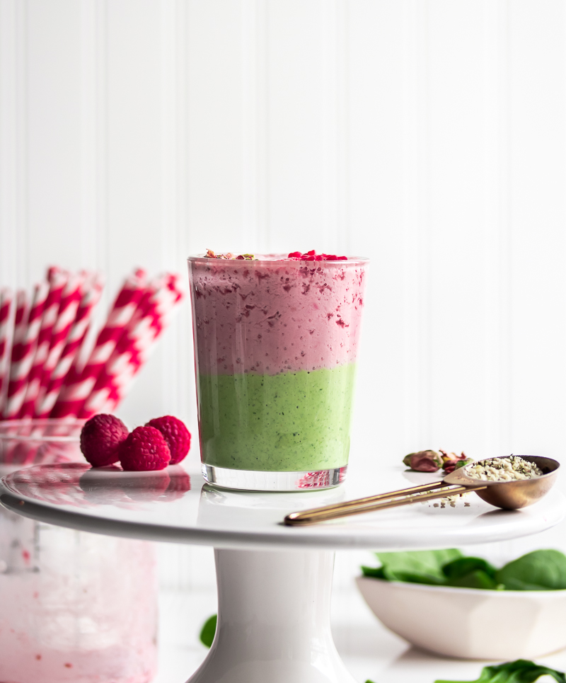 Low Carb Raspberry Pistachio Smoothie