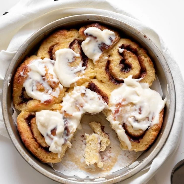 Keto Yeast Cinnamon Rolls