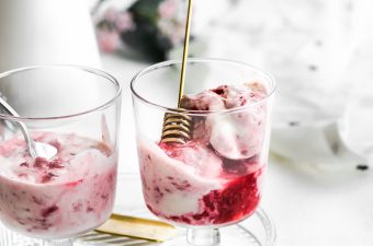 Low Carb Roasted Raspberry Froyo