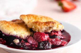 Keto Summer Berry Cobbler