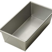 Focus Foodservice Commercial Bakeware 8 by 4-Inch Loaf Pan, 3/4-Pound