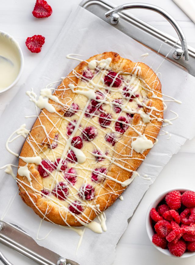 Tender and Flaky Keto Raspberry Cream Cheese Danish!