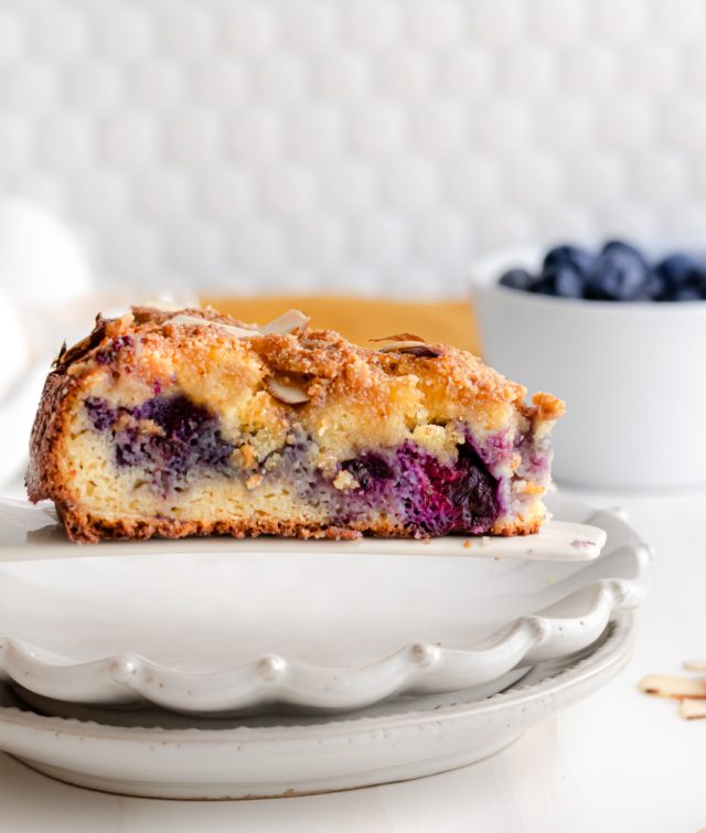 Brunchworthy Blueberry Coffee Cake! Gluten Free and Keto Friendly
