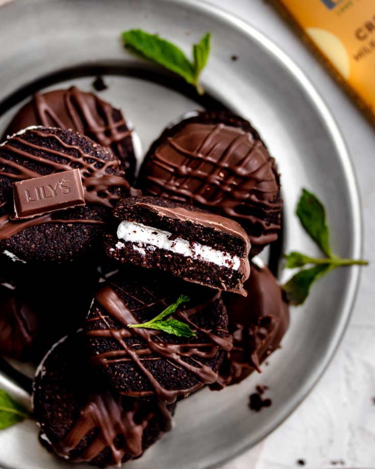 Copycat Mint Oreos (Dipped in Chocolate!) Gluten Free & Keto