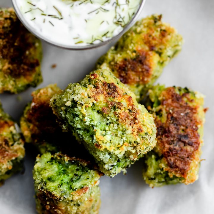 Easy Baked Broccoli Tots! Gluten Free & Keto Friendly