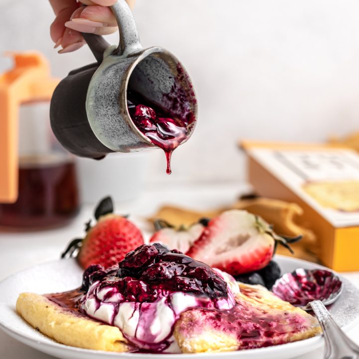 Sweet Mixed Berries N' Cream Omelet with JUST Egg