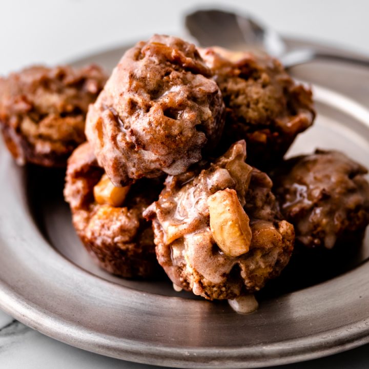 Keto Baked Apple Fritters {with Zucchini!}