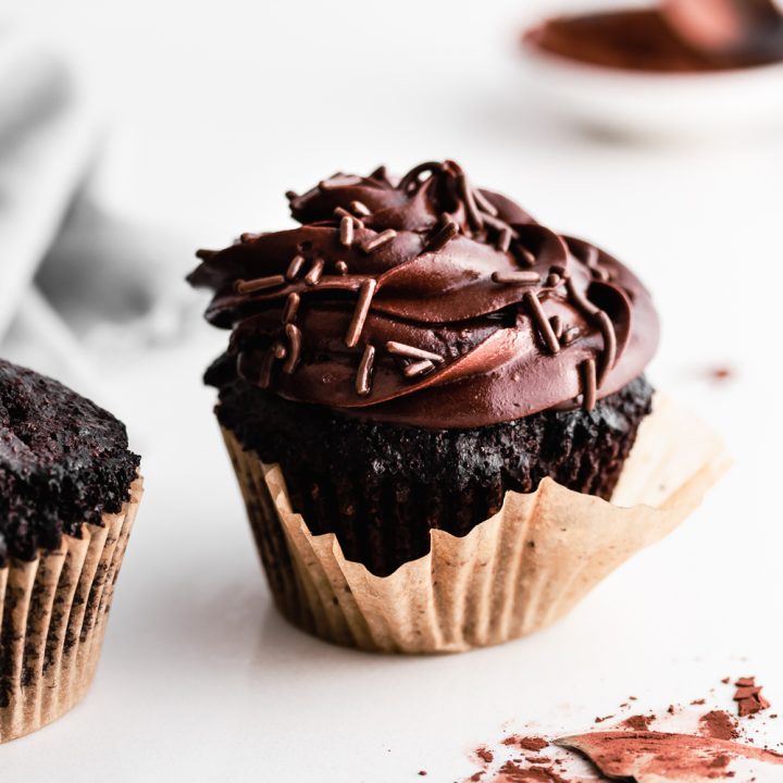 Keto Devil's Food Cupcakes For TWO!