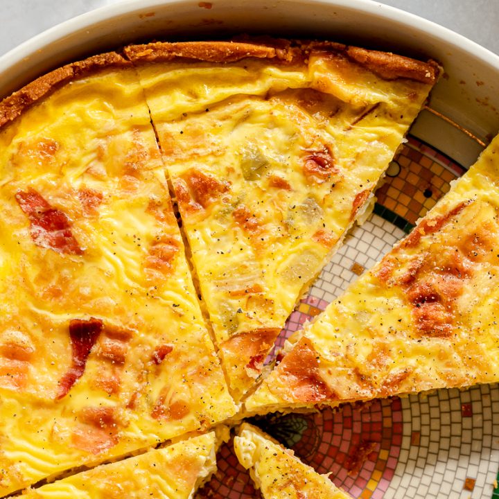 Keto Bacon and Swiss Quiche!