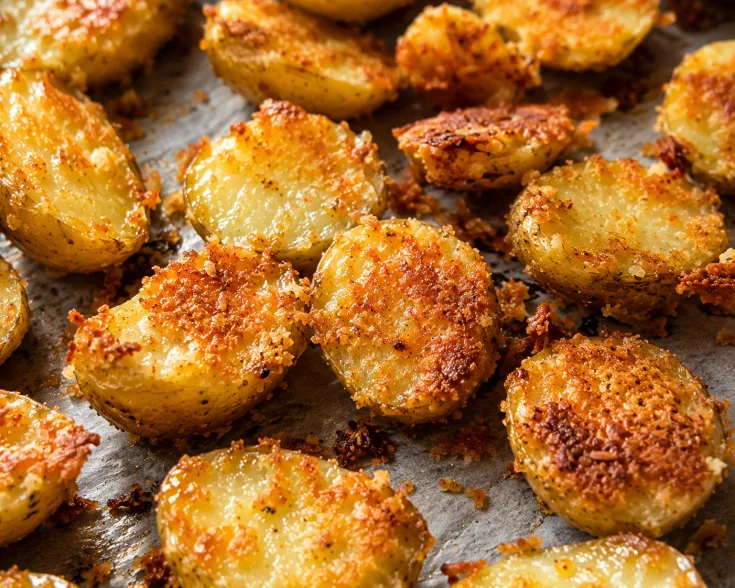 Parmesan Crusted Baby Potatoes